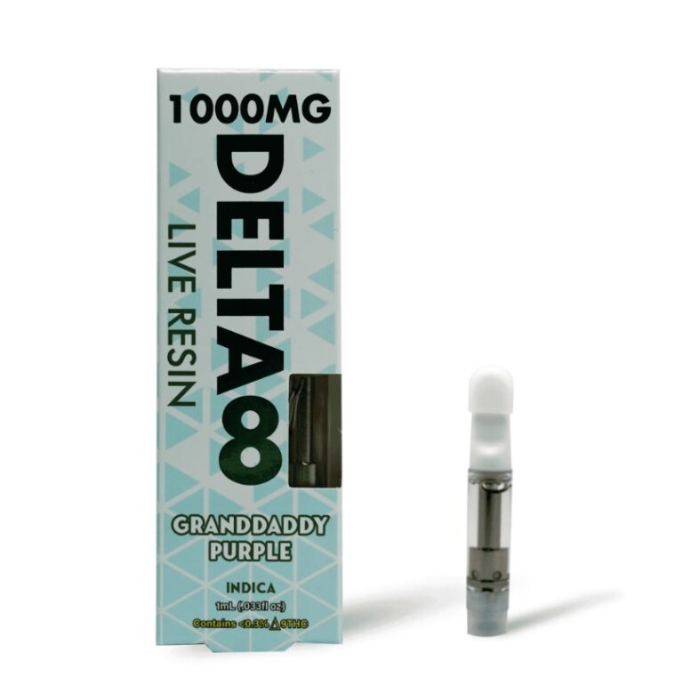 CannaXtra Granddaddy Purple Live Resin Delta 8 Cartridge 1g 768x762