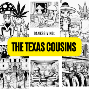 The Texas Cousins: Cannabis Adult Coloring Book